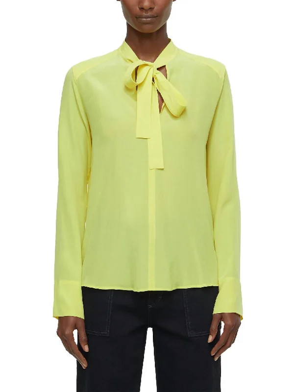 Straps Blouse In Primary Yellow