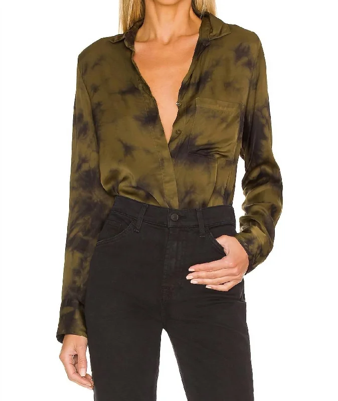 Susan Button Down Shirt In Fern Vancouver Wash