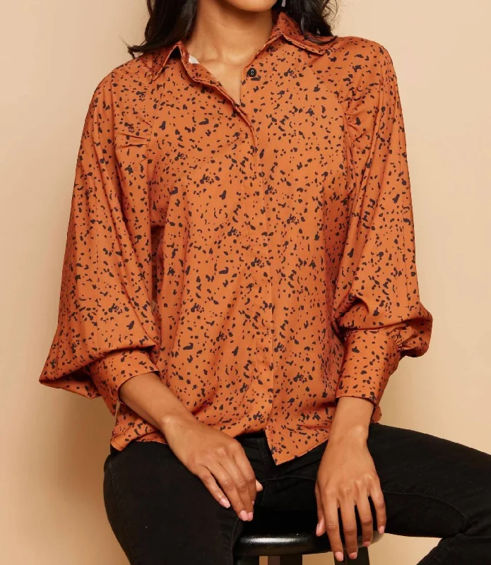 Tessella Top In Orange