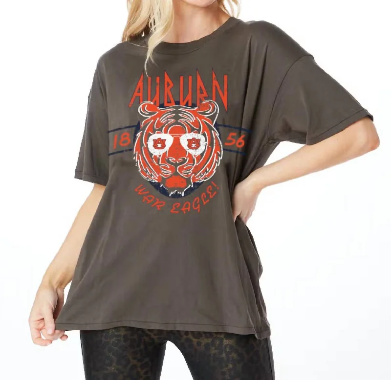 The Auburn Vintage Grand Tee In Dark Gray