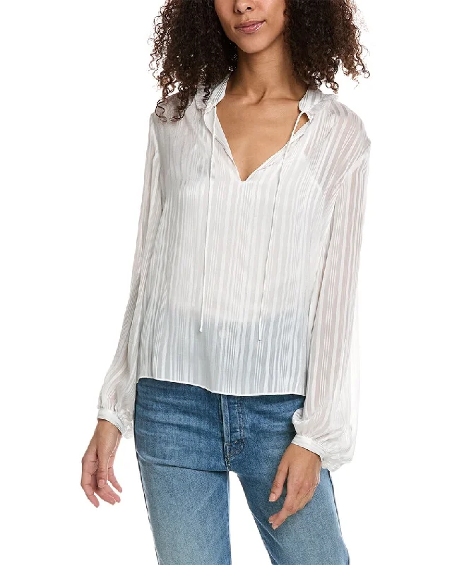 The Kooples Shadow Stripe Blouse