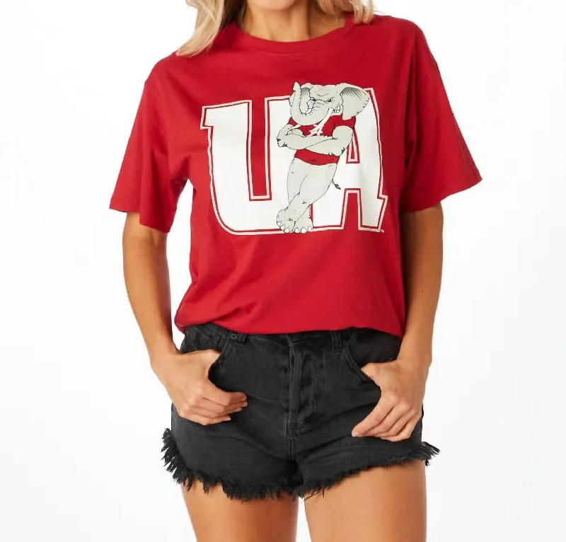 The Ua Boyfriend Tee In Red