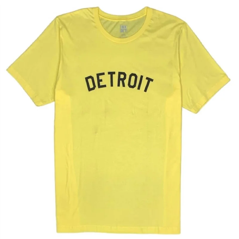 Unisex - Basic T Shirt In Yellow