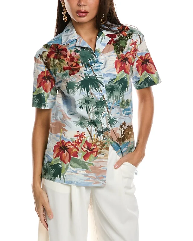 Valentino Hawaiian Print Shirt