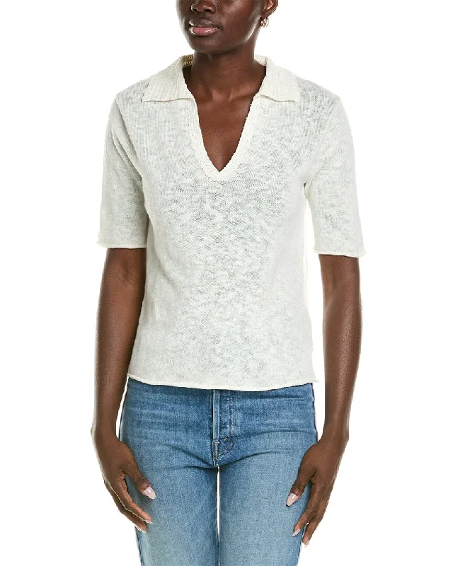 Velvet by Graham & Spencer Torie Linen-Blend Top