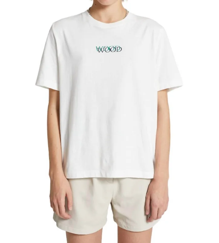 Women's Alma Logo T-Shirt In Off White