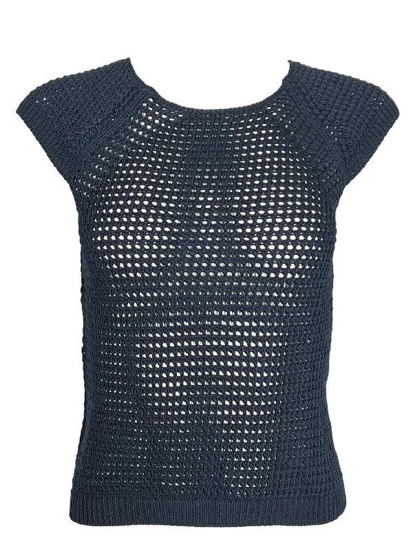 Women's Cutout Tunic In Navy