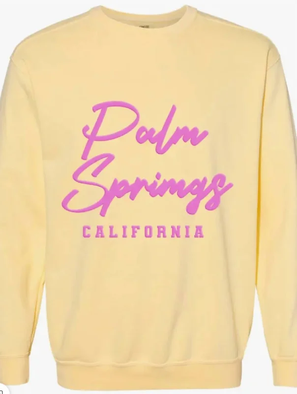 Women's Palm Springs Cali Oversized Sweatshirt In Butter