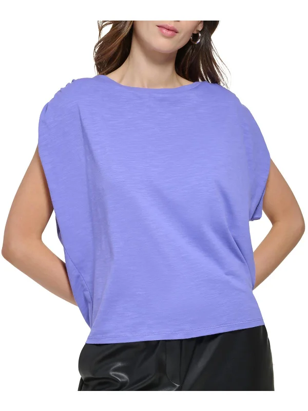 Womens Ruched Pullover Top